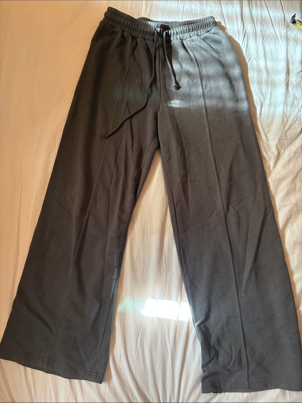 Sunday Men's Wide-Leg Drawstring Joggers - Dark Gray